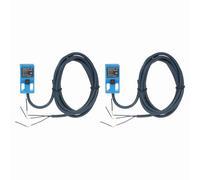 sourcing map 2Pcs SN04-N2 Inductive Proximity Sensor, DC 6-36V 300mA NPN NC Normally Close Detection Approach Proximity Switch Detector 4mm 3 Wire for Industrial Automation,Blue