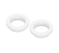sourcing map 2Pcs Snap Rubber Grommet Hole Plug Mount Dia 30mm ID 25mm H 10mm Narrow Groove Width 2.5mm Seal Anti-Scratch for Electrical Box Cable Pipe White