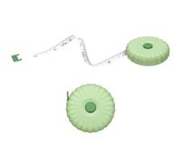 sourcing map 2Pcs Soft Tape Measure 200cm/79" Double Scale Green | Retractable Mini Cartoon Measuring Tape,Cute Tape Measurer for Sewing Craft Cloth Fabric Tailor Weight Loss Body Measurements