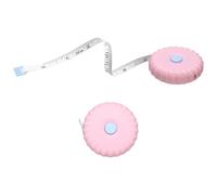 sourcing map 2Pcs Soft Tape Measure 200cm/79" Double Scale Retractable Mini Cartoon Measuring Tape Cute Tape Measurer for Sewing Craft Cloth Fabric Tailor Weight Loss Body Measurements, Pink