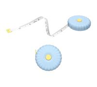 sourcing map 2Pcs Soft Tape Measure 79" Double Scale Retractable Mini Cartoon Measuring Tape Cute Tape Measurer for Sewing Craft Cloth Fabric Tailor Weight Loss Body Measurements, Blue