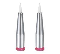 sourcing map 2Pcs Sponge Tip Tapered Dispensing Needle, 25 Gauge 0.26mm Tip