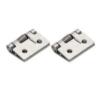 sourcing map 2pcs Spring Loaded Hinges 1" Length Stainless Steel Spring Self Closing Small Door Hinge for Cabinet Door Box DIY Hardware, Silver