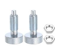 sourcing map 2pcs Spring Plunger M12x1.75 Thread Size Pin Dia.3mm Retractable Quick Release Pins Carbon Steel Lock Out Type Index Plunger for Industrial Equipment