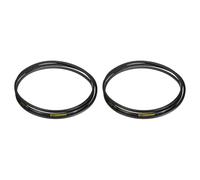 sourcing map 2Pcs SPZ-2800 Drive Wedge Belt V-Belt Industrial Power Rubber Transmission Belt 2800mm Pitch Girth,10mm Width, 8mm Height, 2813mm Outer Girth