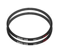 sourcing map 2Pcs SPZ-612 Drive Wedge Belt V-Belt Industrial Power Rubber Transmission Belt 612mm Pitch Girth,10mm Width, 8mm Height, 625mm Outer Girth
