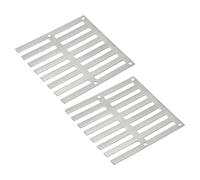 sourcing map 2pcs Square Floor Drain Cover, 3.9" Stainless Steel Shower Drain Grate Drain Protection Cover for Furniture Repair Bathroom Kitchen