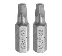 sourcing map 2pcs Square Head Screwdriver Bits 1/4" Hex Shank SQ2 Head 1" Length CR-V Steel Screw Driver Drill Bit for Repair Work Electric Screw Driver