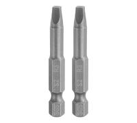 sourcing map 2pcs Square Screwdriver Bit R3 1/4" Hex Shank 50mm/2" Length Magnetic 4 Point Hex Bits S2 Steel Industrial Grade Electric Screw Driver Bit 6mm Rod