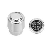 sourcing map 2Pcs ST Guitar 3/5 Way Pickup Barrel Switch Tip Cross Hole ID 0.16 x 0.14" Plastic Toggle Switch Knobs Cap for Electric Guitar Replacement Parts, Chrome Silver