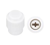 sourcing map 2Pcs ST Guitar 3/5 Way Pickup Barrel Switch Tip Cross Hole ID 0.16 x 0.14" Plastic Toggle Switch Knobs Cap for Electric Guitar Replacement Parts, White
