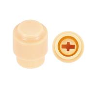 sourcing map 2Pcs ST Guitar 3/5 Way Pickup Barrel Switch Tip Cross Hole ID 0.16 x 0.14" Plastic Toggle Switch Knobs Cap for Electric Guitar Replacement Parts, Yellow