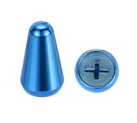 sourcing map 2Pcs ST Guitar 3/5 Way Pickup Switch Tip Cross Hole ID 0.19 x 0.15" Metal Toggle Switch Knobs Cap for Electric Guitar Replacement Parts, Blue