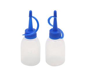 sourcing map 2pcs Straight Beak Squeeze Oil Bottle Industrial Dispensing Tool