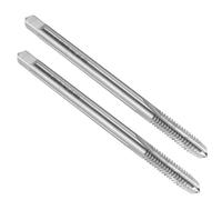 sourcing map 2pcs Straight Flute Screw Taps 1/4-20 UNC 2B Thread 4" Extra Long HSS6542 Machine Threading Milling Tap Tapping Tools