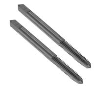sourcing map 2pcs Straight Flute Screw Taps 10-24 UNC 2B Thread HSS6542 Black Nitride Coated Machine Threading Milling Tap Tapping Tools