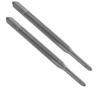 sourcing map 2pcs Straight Flute Screw Taps M1.5 x 0.35 H2 Thread HSS6542 Black Nitride Coated Machine Threading Milling Tap Tapping Tools