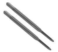 sourcing map 2pcs Straight Flute Screw Taps M1.6 x 0.35 H2 Thread HSS6542 Black Nitride Coated Machine Threading Milling Tap Tapping Tools