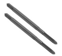 sourcing map 2pcs Straight Flute Screw Taps M2.5 x 0.45 H2 Thread HSS6542 Black Nitride Coated Machine Threading Milling Tap Tapping Tools