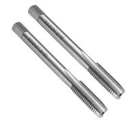 sourcing map 2pcs Straight Flute Thread Tap, 5/16-24 UNF Screw Threading Tapping Tool Thread Milling Machine Taps, High-Speed Steel 6542 (HSS 6542)