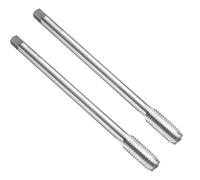 sourcing map 2pcs Straight Flute Thread Taps, M12 x 1.75 H2 160mm Extra Long Metric Screw Machine Tap Threading Tapping Tools, High-Speed Steel 6542 (HSS 6542)
