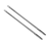 sourcing map 2pcs Straight Flute Thread Taps, M5 x 0.8 H2 150mm Extra Long Metric Screw Machine Tap Threading Tapping Tools, High-Speed Steel 6542 (HSS 6542)