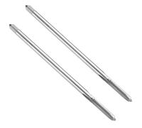 sourcing map 2pcs Straight Flute Thread Taps, M6 x 1 H2 150mm Extra Long Metric Screw Machine Tap Threading Tapping Tools, High-Speed Steel 6542 (HSS 6542)