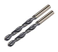 sourcing map 2pcs Straight Shank Twist Drill Bits 10mm Gold Titanium & Black Nitride Coated High Speed Steel (HSS) 4341 with 10mm Shank for Stainless Steel Alloy Metal Plastic Wood