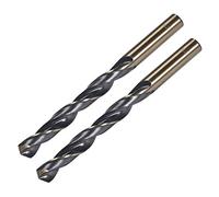 sourcing map 2pcs Straight Shank Twist Drill Bits 12mm Gold Titanium & Black Nitride Coated High Speed Steel (HSS) 4341 with 12mm Shank for Stainless Steel Alloy Metal Plastic Wood