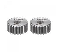sourcing map 2pcs Straight Spur Gear 6mm Bore 22T Mod-1 Hardened 45# Steel Spur Diff Differential Motor Gear RC Car Replacement Parts