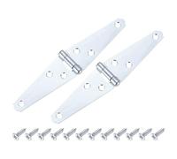 sourcing map 2Pcs Strap Hinges, 3 Inch Shed Door Hinges Heavy Duty Gate Hinge Tee Hinge with Screws for Wooden Fences Yard Doors Barn Gate, Silver