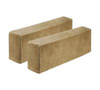 sourcing map 2Pcs Stretch Armrest Covers, Polyester Soft Armchair Slipcovers Couch Recliner Arm Cover for Chair Sofa Protector, Taupe
