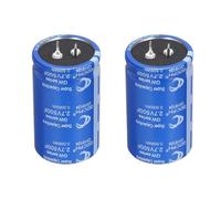 sourcing map 2Pcs Super Capacitor, 2.7V 500F Farad Automotive Capacitor Low ESR Fast Charge Long Life, for Solar Energy Storage Portable Power Supply DIY Electron