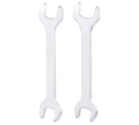 sourcing map 2pcs Super Thin Double Open End Wrench 12mm x 14mm 13mm x 17mm Metric Ultra Thin U-Shaped Spanner Carbon Steel Dual Open-End Wrenches for Tight Space