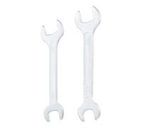 sourcing map 2pcs Super Thin Double Open End Wrench 13mm x 16mm 14mm x 17mm Metric Ultra Thin U-Shaped Spanner Carbon Steel Dual Open-End Wrenches for Tight Space