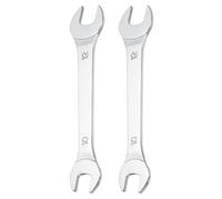 sourcing map 2pcs Super Thin Open End spanners Metric, 10mm x 12mm, Slim Chrome-Vanadium Steel Wrench Tool for Tight Spaces Repair