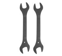 sourcing map 2pcs Super Thin Open End Wrench 22x24mm Metric Lightweight U-Shaped Spanner Double End Wrenches for Automotive Repair Furniture Assembly, Black
