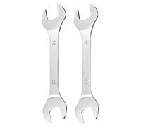 sourcing map 2pcs Super Thin Open End Wrenches Metric, 22mm x 24mm, Slim Chrome-Vanadium Steel Wrench Tool for Tight Space Repair