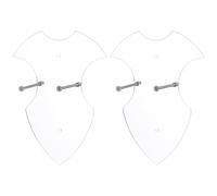 sourcing map 2pcs Sword Holder Wall Mounted Sword Rack, Acrylic Sword Hangers Sword Stand for Vertical Display and Decoration, Clear