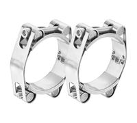 sourcing map 2Pcs T-Bolt Hose Clamp, 304 Stainless Steel Intake Soft Hose, Clamp Range 45-55mm for 2.17" Hose ID, T-Clamps for Automotive, Intercooler, Radiator, Silver