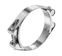 sourcing map 2pcs T-Bolt Hose Clamp 80-90mm (3.1-3.5") 304 Stainless Steel Double Head Adjustable Intake Radiator Tube Clamps for Automotive Plumbing Industrial Intercooler Pipes