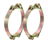 sourcing map 2Pcs T-Bolt Hose Clamps, 130-140mm/5.12"-5.51" ID Range, Carbon Steel Radiator Hose Clamp Intake Clamp for Truck Exhaust