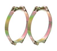 sourcing map 2Pcs T-Bolt Hose Clamps, 150-160mm/5.91"-6.3" ID Range, Carbon Steel Radiator Hose Clamp Intake Clamp for Truck Exhaust