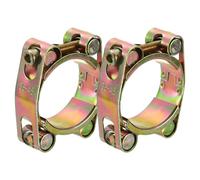 sourcing map 2Pcs T-Bolt Hose Clamps, 35-45mm/1.38"-1.77" ID Range, Carbon Steel Radiator Hose Clamp Intake Clamp for Truck Exhaust