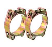 sourcing map 2Pcs T-Bolt Hose Clamps, 45-55mm/1.77"-2.17" ID Range, Carbon Steel Radiator Hose Clamp Intake Clamp for Truck Exhaust