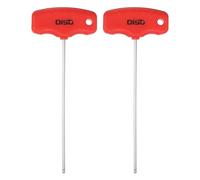 sourcing map 2pcs T-Handle Ball End Hex Key 2.5mm 157mm Length S2 Steel Metric Inner Hexagon Wrench T-Key Spanner Repairing Tool for Home Auto Maintenance Bike Motorcycle Repair