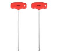 sourcing map 2pcs T-Handle Ball End Hex Key 5mm 182mm Length S2 Steel Metric Inner Hexagon Wrench T-Key Spanner Repairing Tool for Home Auto Maintenance Bike Motorcycle Repair