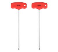 sourcing map 2pcs T-Handle Ball End Hex Key 6mm 194mm Length S2 Steel Metric Inner Hexagon Wrench T-Key Spanner Repairing Tool for Home Auto Maintenance Bike Motorcycle Repair