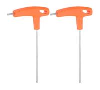 sourcing map 2pcs T-Handle Ball End Hex Key Wrench 4mm Metric CR-V T-Key Inner Hexagon Wrenches Spanner Repair Tool for Automotive Household Maintenance, Orange