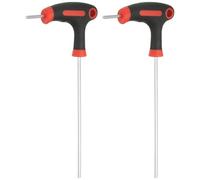 sourcing map 2pcs T-Handle Hex Key Wrench 2.5mm Metric 145mm Length Long Arm Cr-V T-Key Inner Hexagon Wrenches Spanner Repair Tools for Automotive Household Maintenance, Red Black